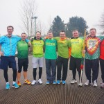 Lietuvės suburtoje komandoje nešini trispalve kartu bėgo ir rusai Miša (iš kairės) iš Irkutsko, Andrejus iš Semėjaus (antras iš kairės) ir Saša iš Barnaulo (penktas iš kairės).