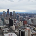 Sietlo panorama puikiai atsiveria nuo „Space Needle“ televizijos bokšto