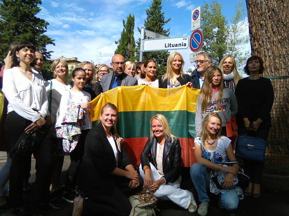 Florencijos gatvė pavadinta Lietuvos vardu