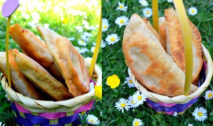 Čeburekai su daržovių įdaru