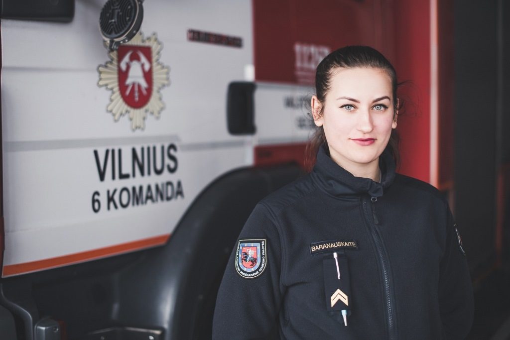 Ugniagesė gelbėtoja I. Baranauskaitė: „Šiam darbui reikia didelio noro ir savitvardos“