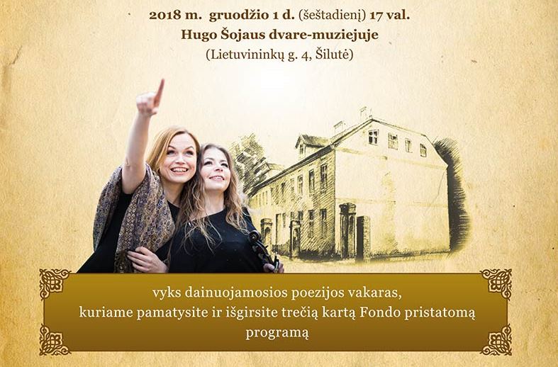 Hugo Šojaus muziejuje – jausmingas koncertas „Pašauktas vardu“