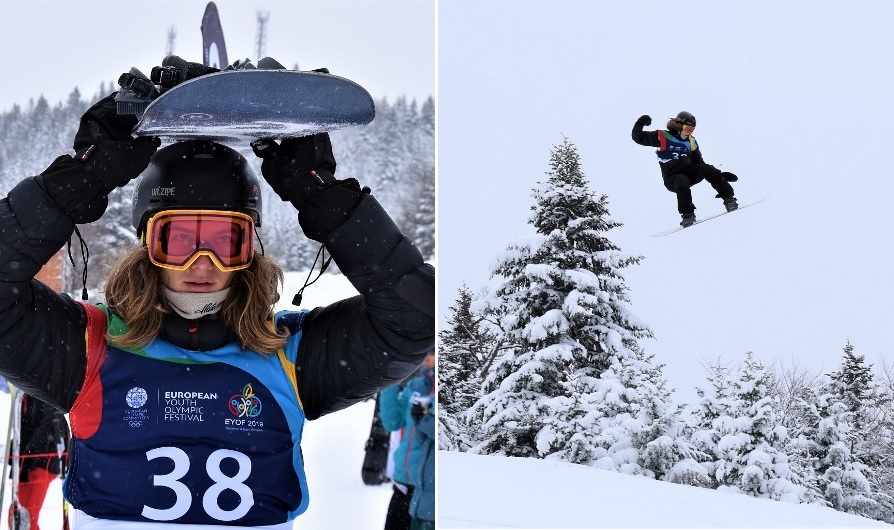 Snieglentininkas Motiejus Morauskas Sarajeve iškovojo sidabro medalį