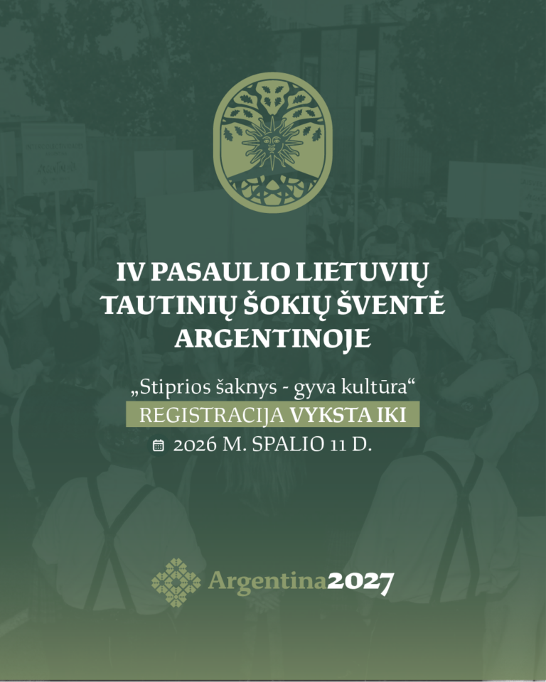IV-oji Šokių šventė Argentinoje suburs lietuvių tautinių šokių kolektyvus iš viso pasaulio